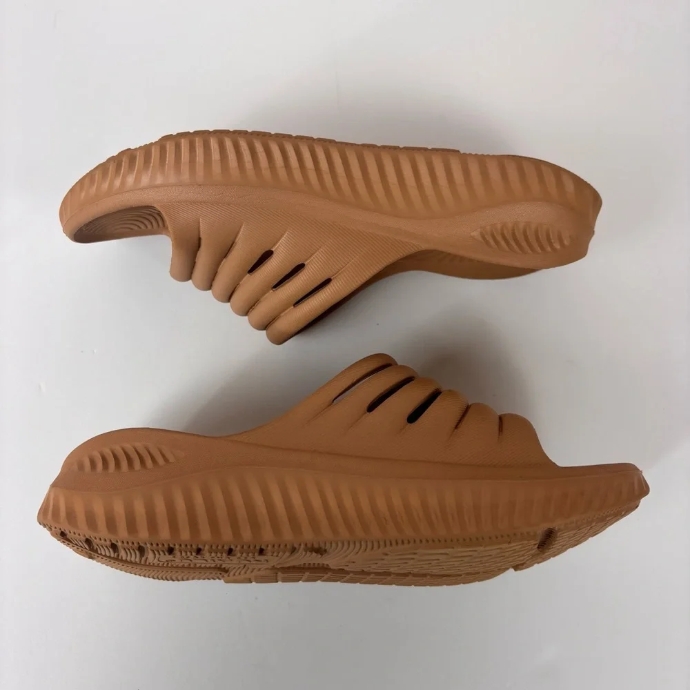 KuaiLu Recovery Slide Sandals Comfort Orthopedic Support Plantar Fasciitis Tan 8 - Picture 9 of 14